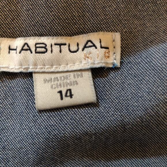 Habitual Kid BLUE JUMPSUIT Overalls GIRLS 14 Denim Look Lyocell NWT NEW was $64 - Picture 13 of 16